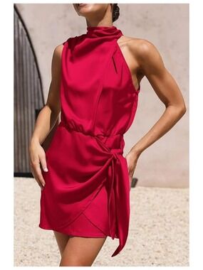 ✨ Prettygarden Short Summer Dress Medium Red NWT